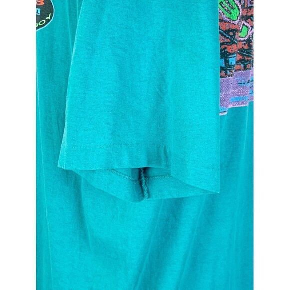 Vintage Bugle Boy T-Shirt Large B Visual Blue - Picture 4 of 7